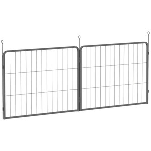 PawHut Dog Playpen, 6 Panels Puppy Pen Dog Playpen, 80cm High - 80L x 60H x 1.5Dcm
